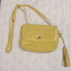Isaac Mizrahi yellow crossbody bag